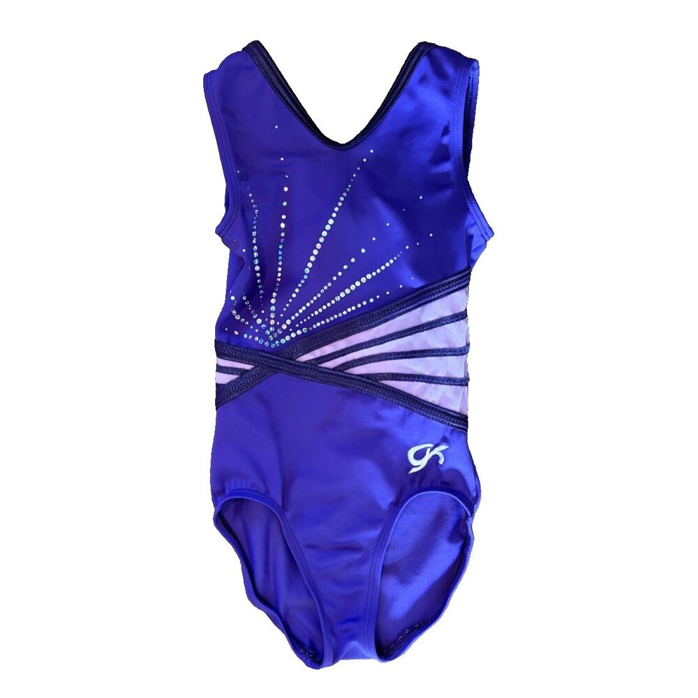 GK Elite Leotard Gymnastics Dance Purple Size Child Small CS